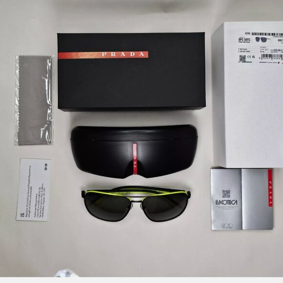 Prada Black Pilot Matte Sunglasses - Picture 5 of 7